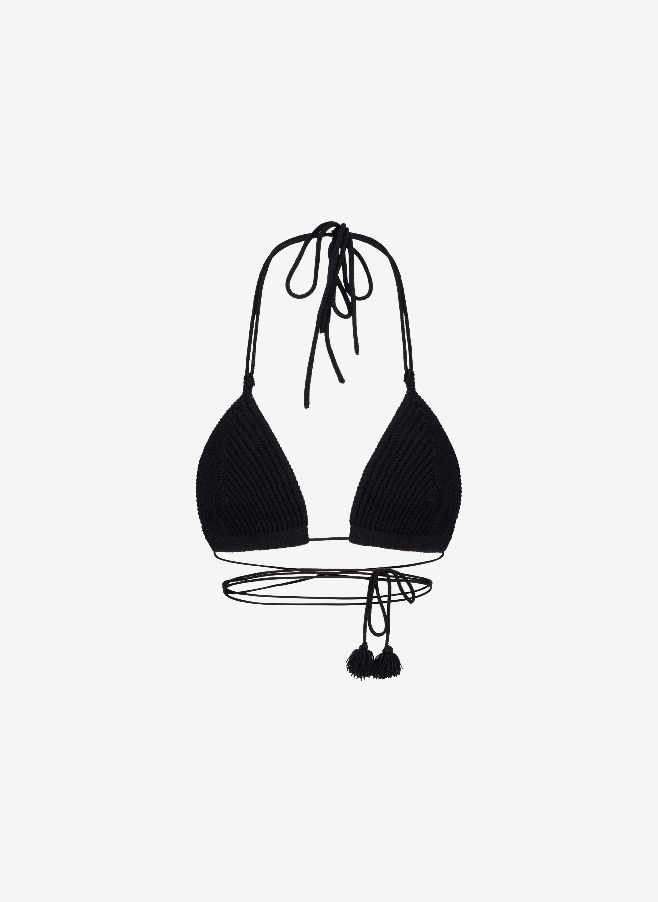 Azure Top In Black Orchid