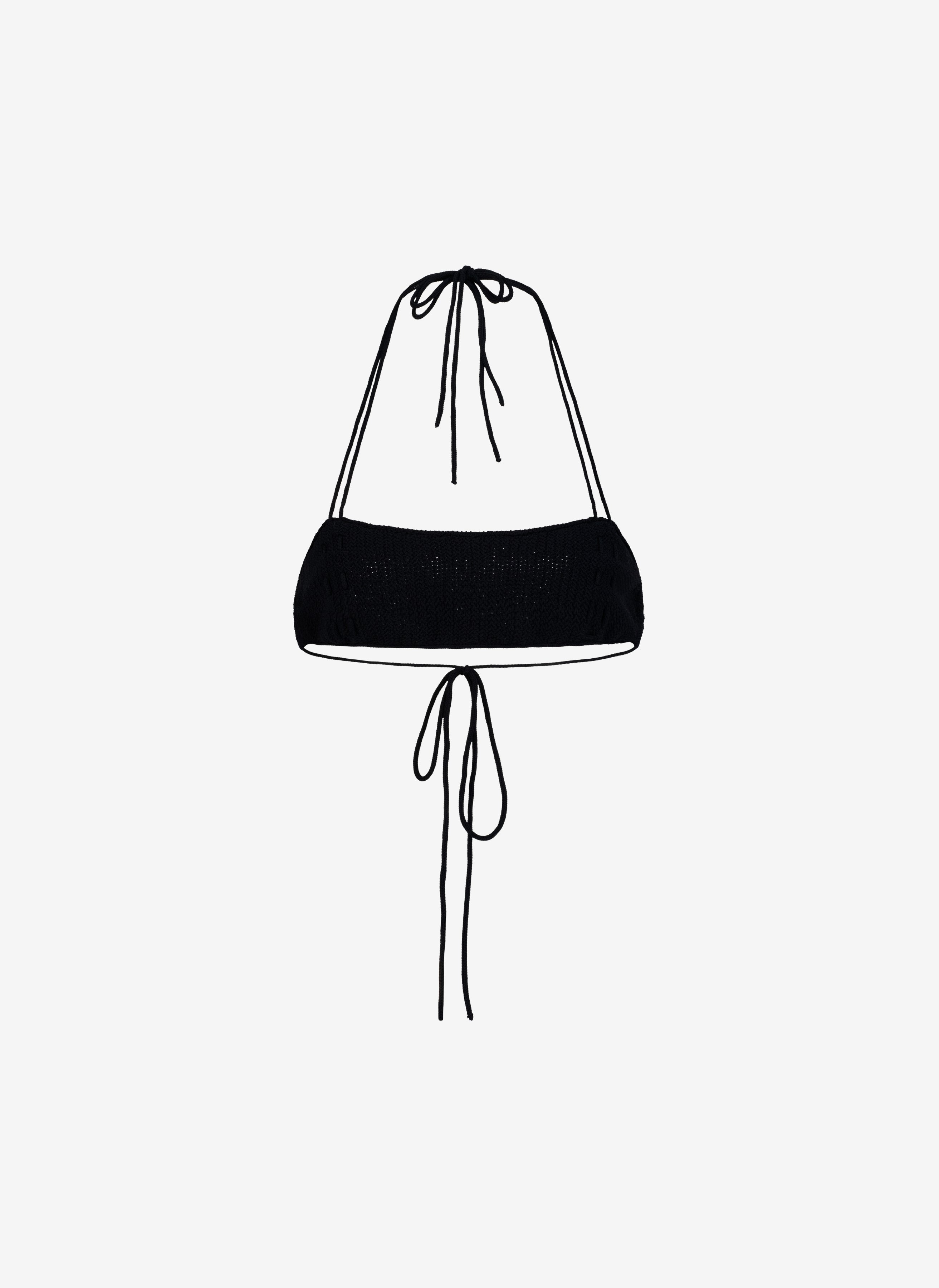 Ora Bandeau Top In Black Orchid