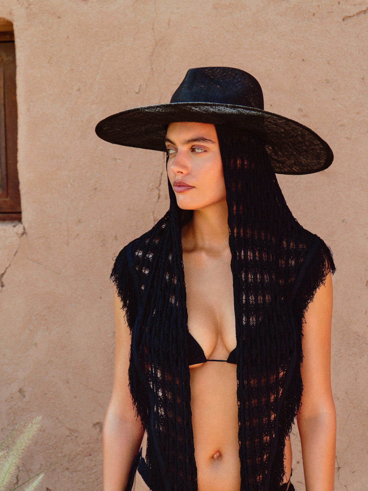 Muse Hat In Black Orchid